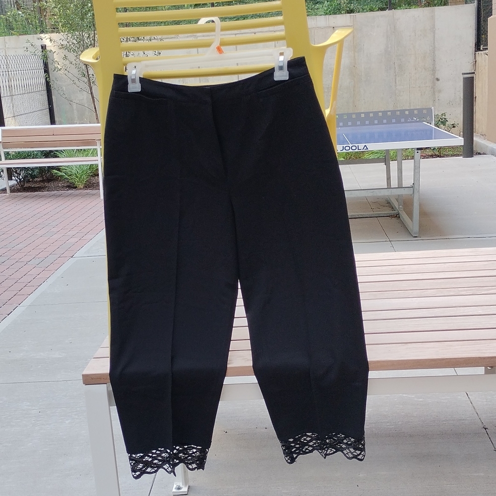 Alfani Dress Ankle pants with lace on the bottom of legs